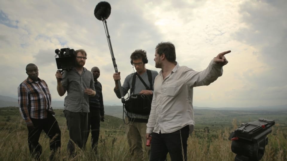 «Das Kongo Tribunal» wird auch gefilmt: Milo Rau und das Filmteam im Ostkongo.