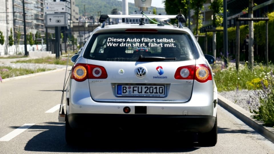 Geschäftsmodell der Zukunft? Das autonome Swisscom-Testauto im Mai in Zürich.