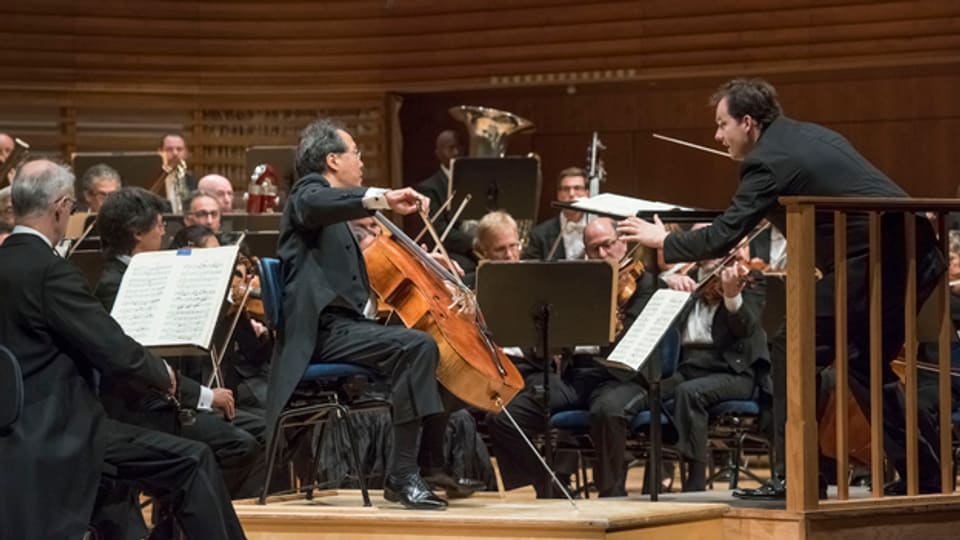 Dirigent Andris Nelsons und Solist Yo-Yo Ma am Lucerne Festival.
