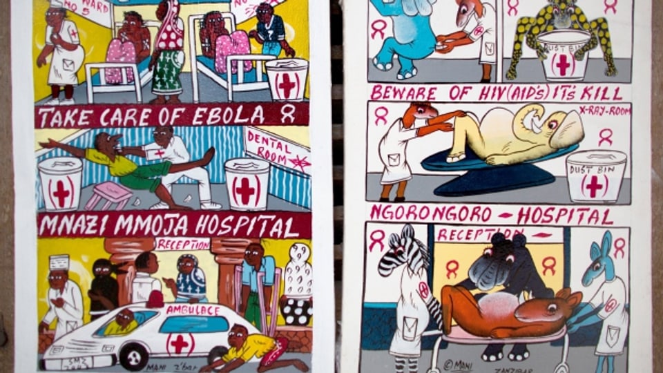 Ebola-Prävention mithilfe eines Comics auf Sansibar, Tansania