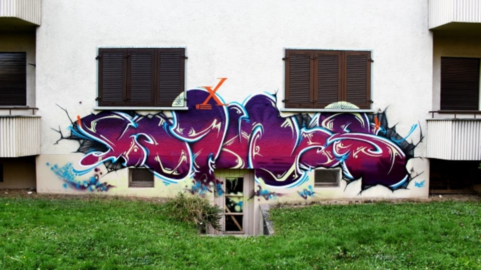 Der Schriftzug «Nims» des gleichnamigen Graffiti-Künstlers.