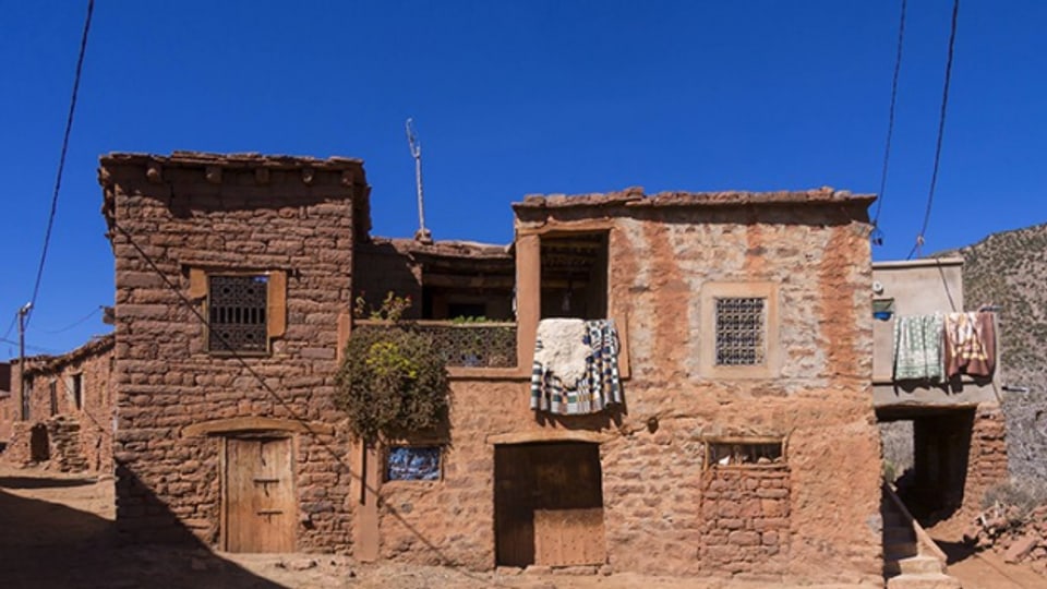 In Marokko werden noch heute Lehmhäuser gebaut.