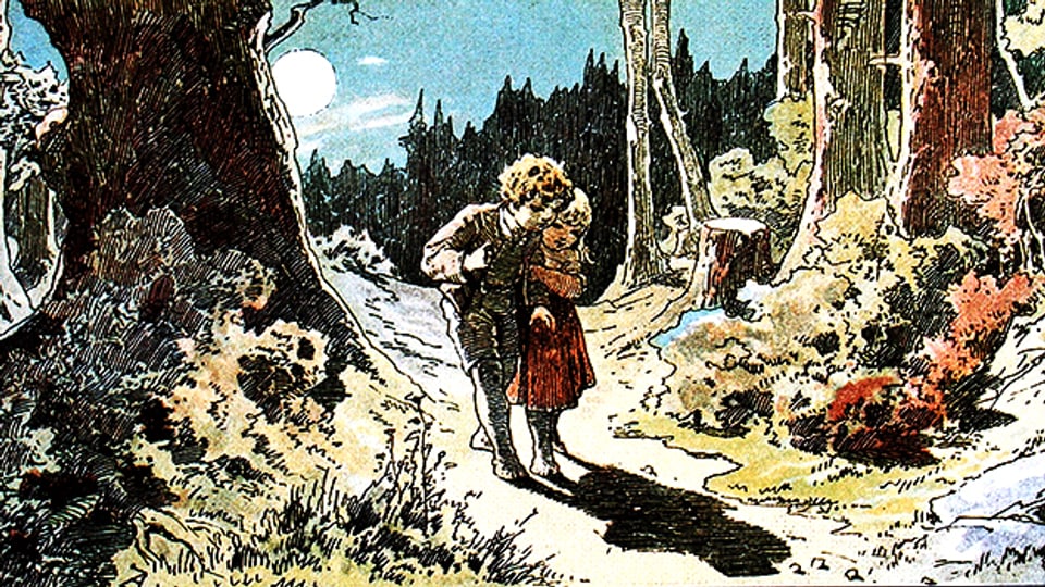 Hänsel und Gretel werden im Wald ausgesetzt – heute ein Fall für die Kindes- und Erwachsenenschutzbehörde.