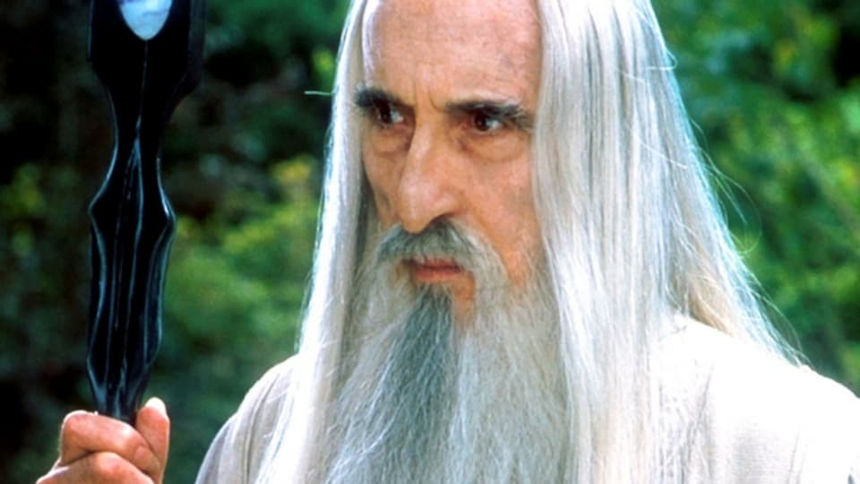 Christopher Lee als Zauberer Saruman in der «Herr der Ringe» Trilogie.