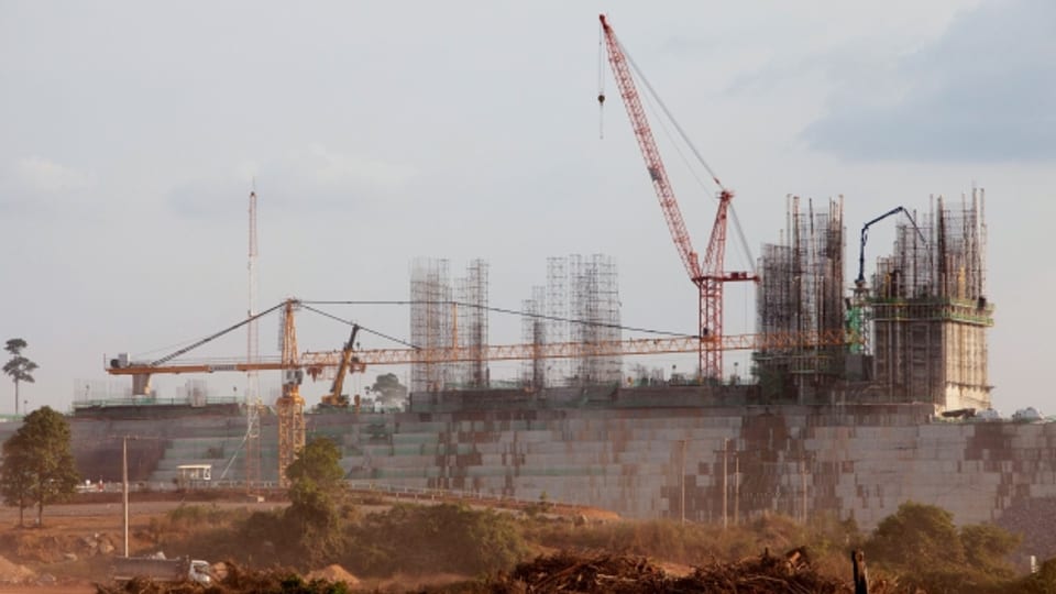 Umstrittene Arbeiten am Staudamm in Belo Monte.