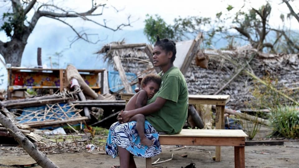 Die pazifische Insel Vanuatu ist nicht direkt vom steigenden Meeresspielgel betroffen, trotzdem drohen andere Gefahren: Wirbelstürme und Extremregen.