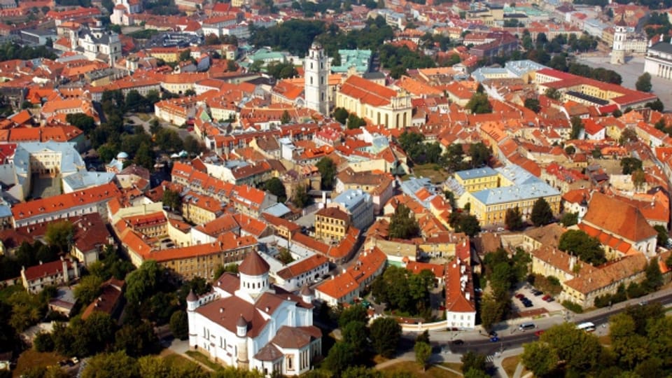 Blick auf die Altstadt Vilnius, die Hauptstadt Litauens.