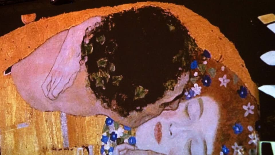 «Der Kuss» von Gustav Klimt.