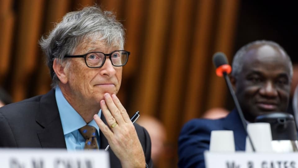 Bill Gates bei WHO in Genf am 19. April 2017. Wie viel Macht hat er dort?