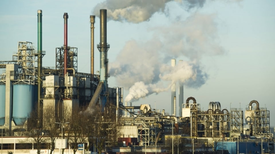 Industriegebiet Hafen in Rotterdam, Niederlande