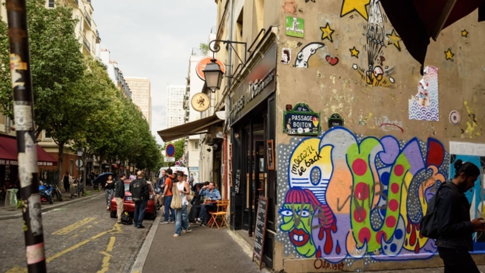 Ist das schon Kunst oder nur Verziehrung? Graffittis in Paris