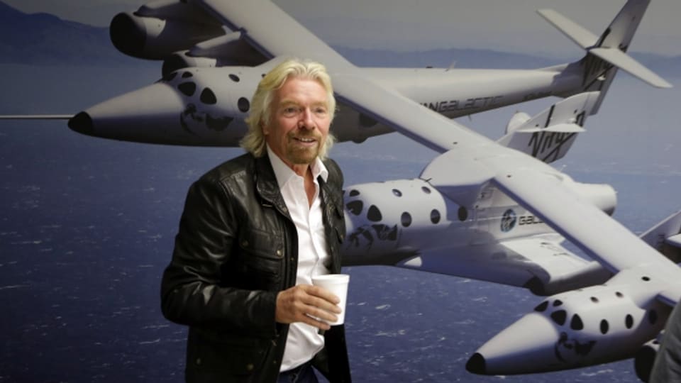 Der Unternehmer Richard Branson will Touristen ins All schicken