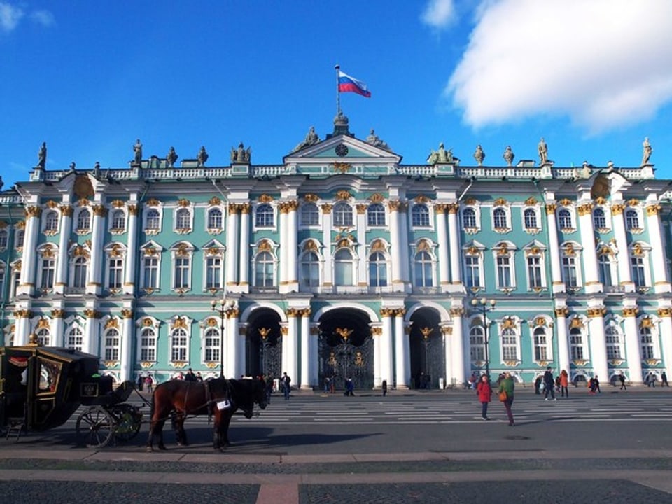 Der Winterpalais in St. Petersburg
