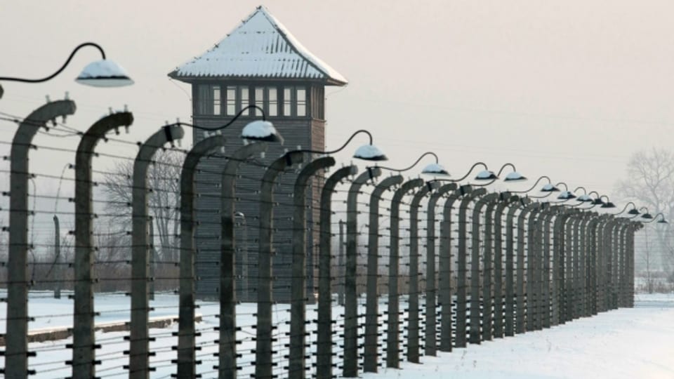 Das ehemalige Massenvernichtungslager Auschwitz-Birkenau in Polen