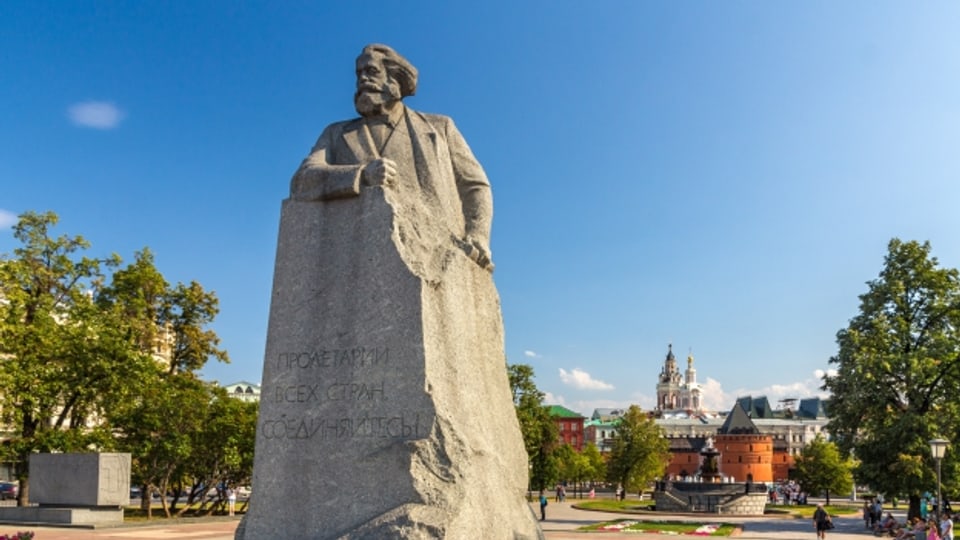 Karl Marx Statue in Moskau