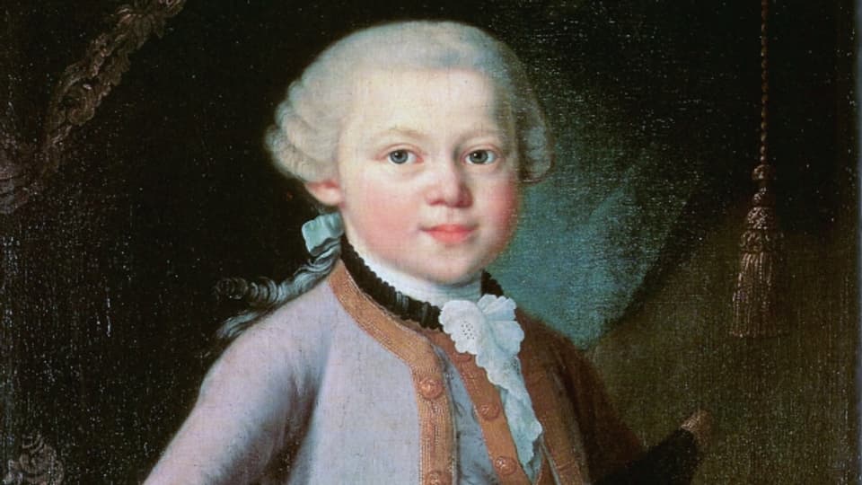 Historisches Porträt von W. A. Mozart
