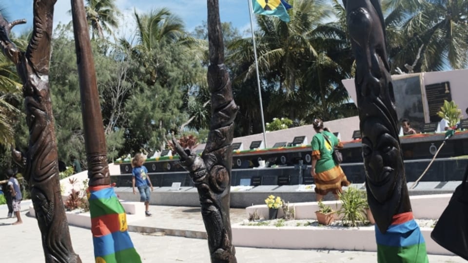 Ein Monument in Neukaledonien, das an Aufstände erinnert, bei denen im Jahr 1988 Einwohner von der französischen Armee getötet wurden.