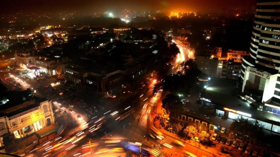 Neu Delhi bei Nacht