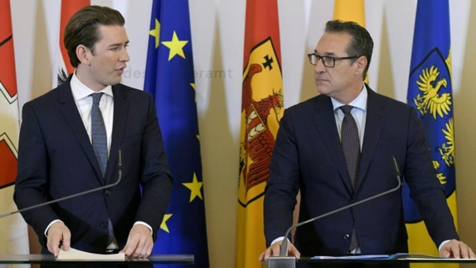 Bundeskanzler Sebastian Kurz (ÖVP) und Vizekanzler Heinz Christian Strache (FPÖ)