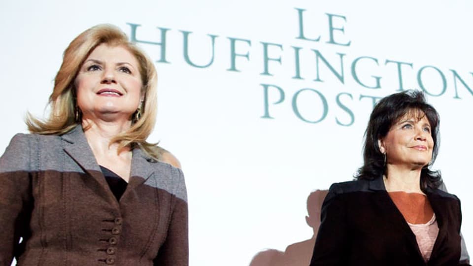 Arianna Huffington bei der Eröffnung der französischen «Huff Post»