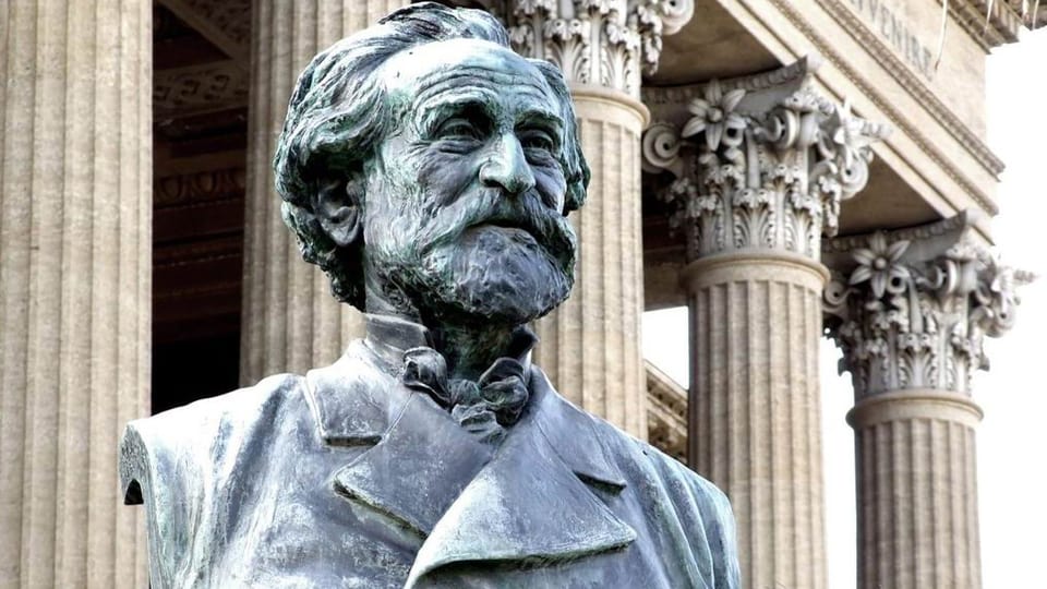 Büste von Verdi in Palermo.