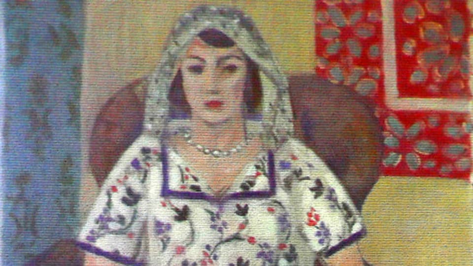 Ein Gemälde des Franzosen Henri Matisse:«Sitzende Frau». Nicht im Werkverzeichnis enthalten. Das Bild dürfte Mitte der 20er-Jahre entstanden sein und wurde 1942 in Libourne (Frankreich) beschlagnahmt.