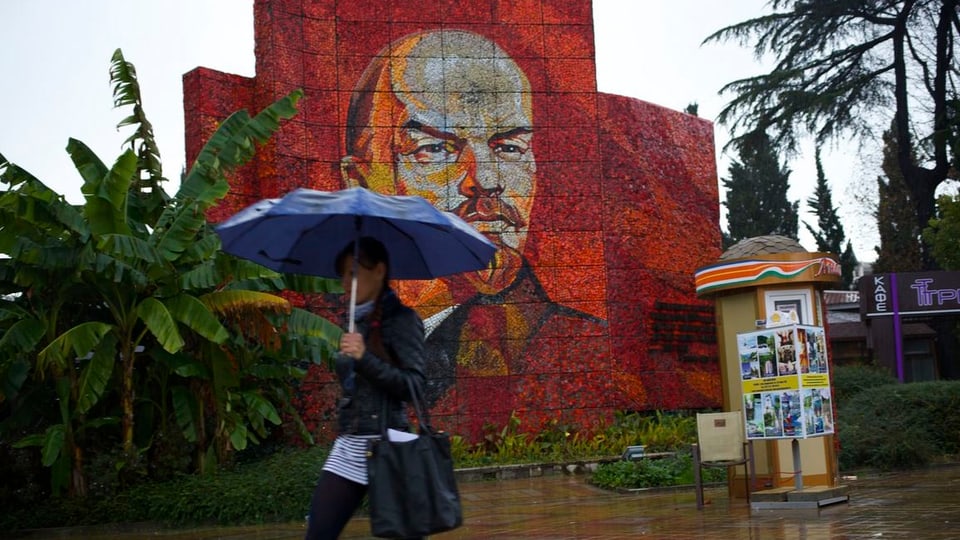 Leninmosaik in Sotschi.