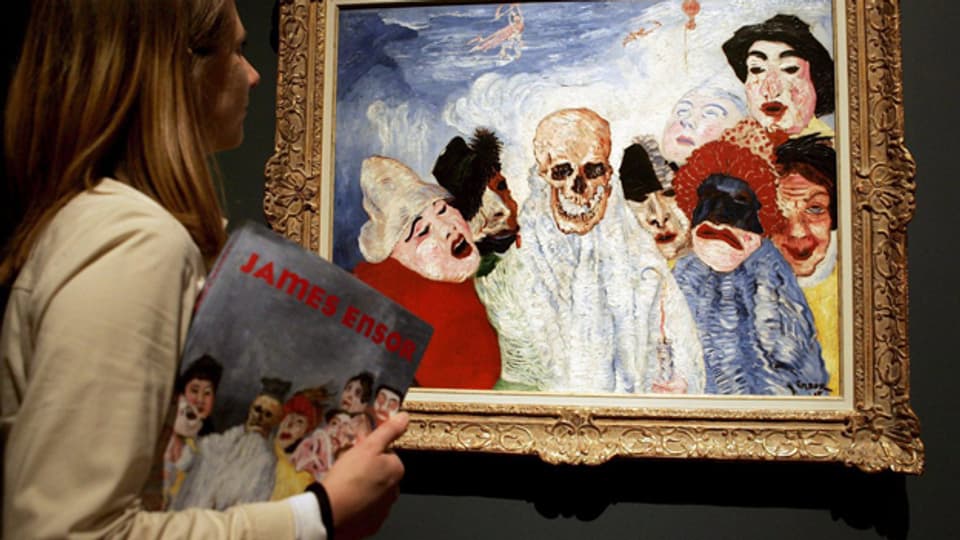 Das Bild von James Ensor «Der Tod und die Masken».
