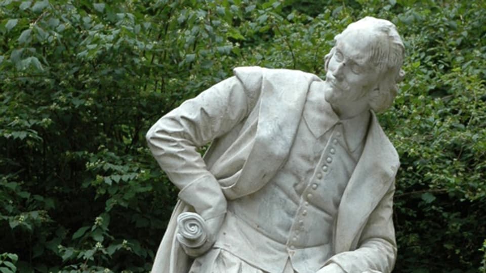 Das William Shakespeare-Denkmal von Otto Lessing in Weimar erinnert an den grossen Dichter.