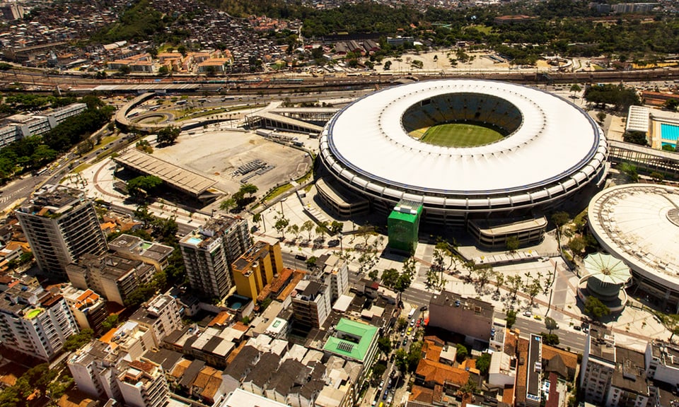 Das Stadion Maracanã in Rio de Janeiro gilt als symbolisches Zentrum der Kontroversen rund um die WM in Brasilien.