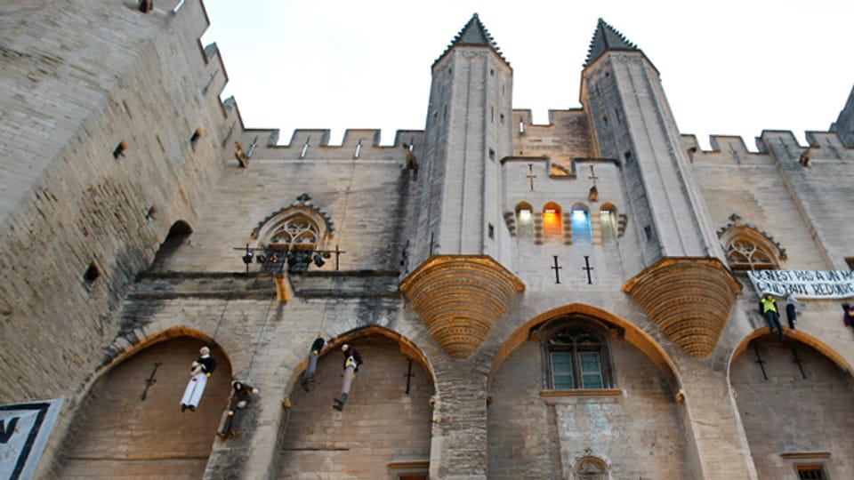 Der Palais des Papes in Avignon.