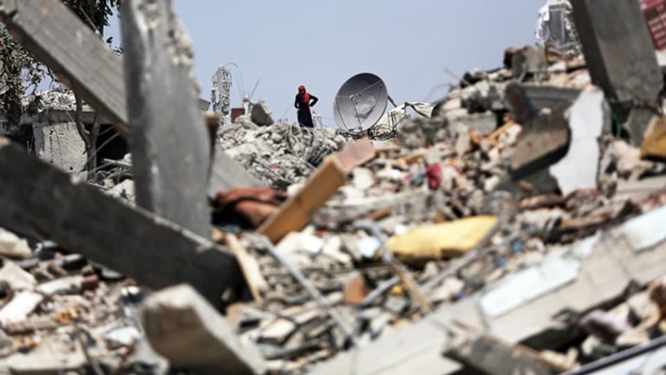 Ein Trümmerfeld im südlichen Gaza-Streifen.