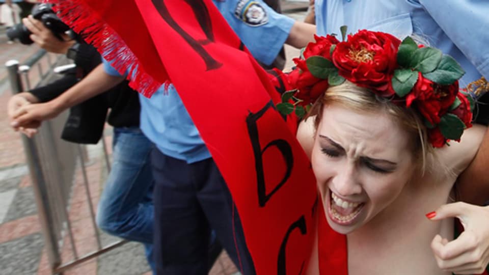 Femen-Aktivistinnen kämpfen in der Ukraine für mehr Frauenrechte.