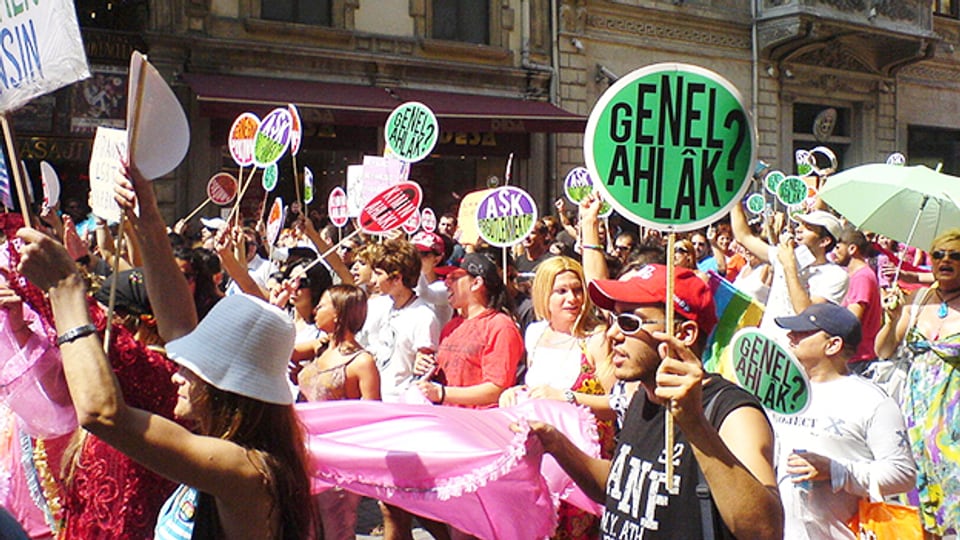 Gay-Pride-Parade in Istanbul 2008.