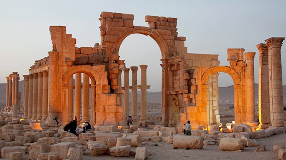 Die amtike Stätte von Palmyra im Jahr 2010, vor den Zerstörungen durch die IS.