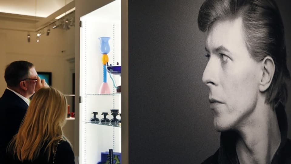 Die Kunstsammlung von David Bowie sind momentan im Auktionshaus Sotheby's zu besichtigen.
