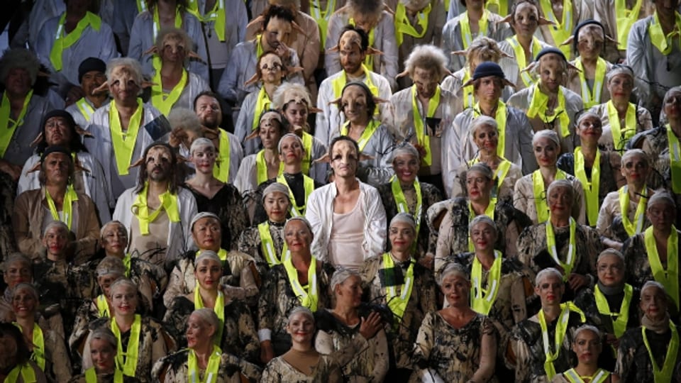 «Oresteia» von Jannis Xenakis an der Deutschen Oper Berlin 2014.