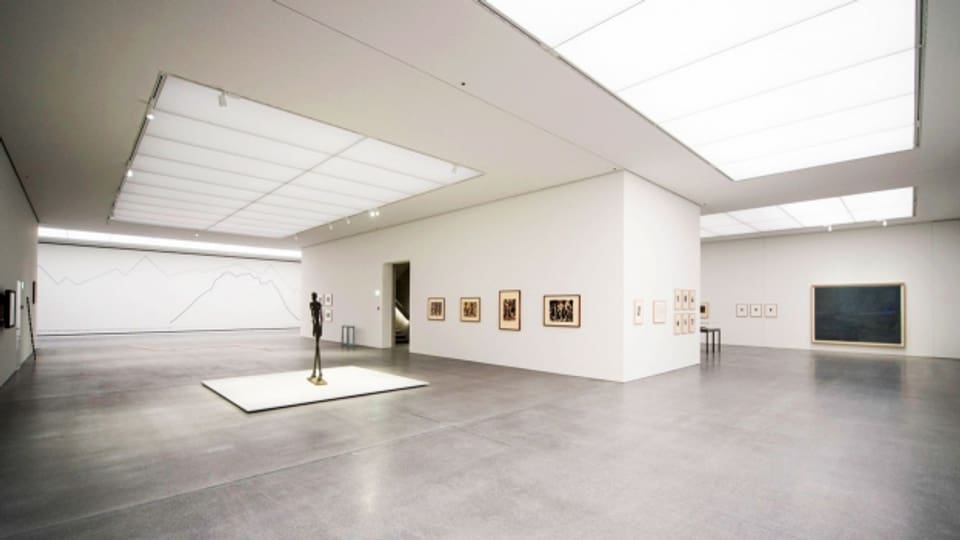 Ausstellungsraum im neu erbauten Kunstmuseum Chur, eines der 1'111 Museen der Schweiz.