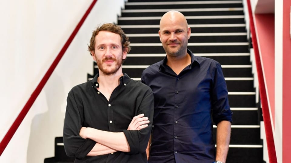 Ab Saison 2019/2020 steht das Schauspielhaus Zürich unter ihrer Leitung: Benjamin von Blomberg (links) und Nicolas Stemann (rechts).