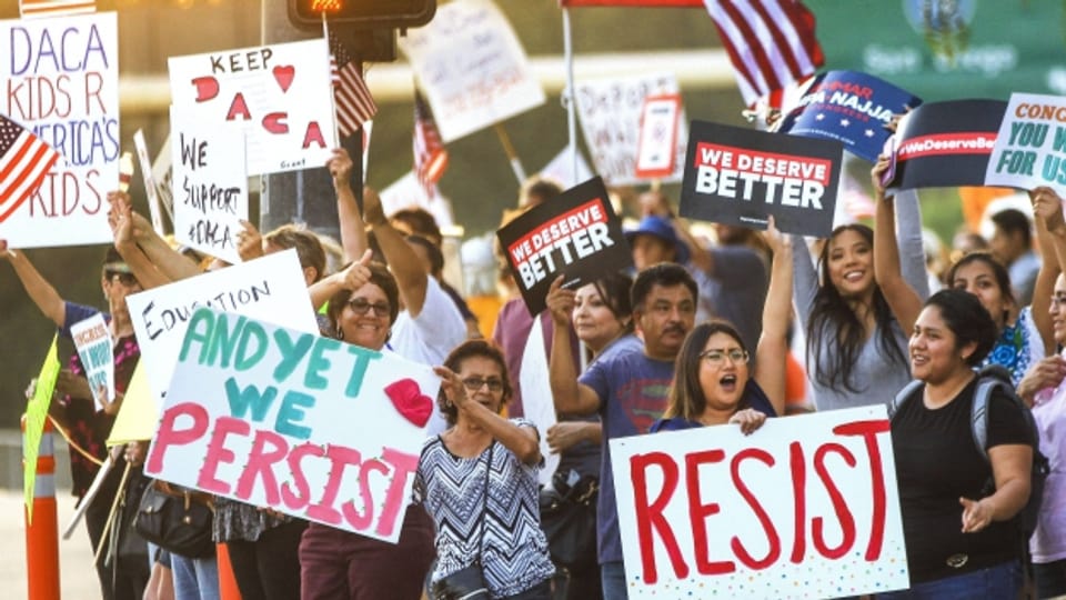 Demonstrationen gegen die Ankündigung des US-Präsidenten, das DACA-Programm zu beenden