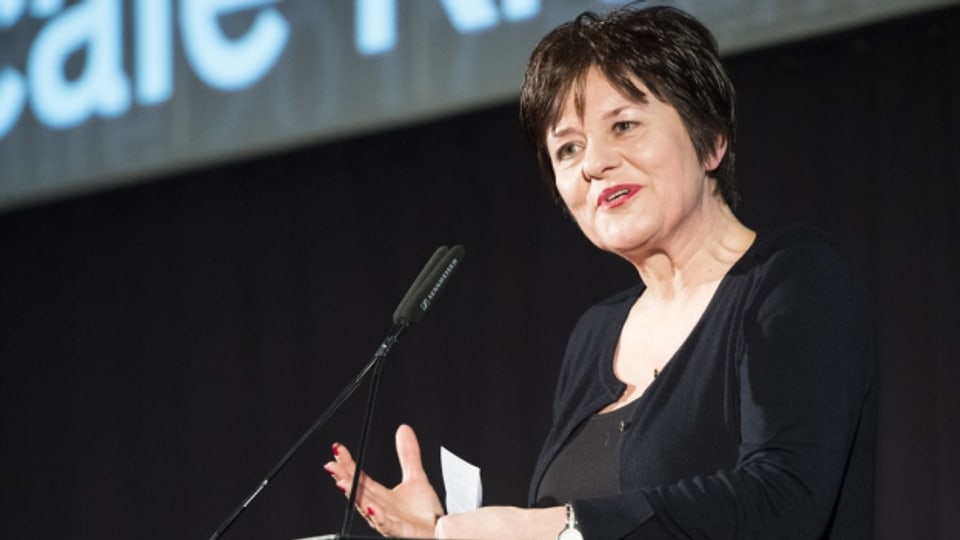 Pascale Kramer bei der Verleihung des Schweizer Literaturpreis 2017