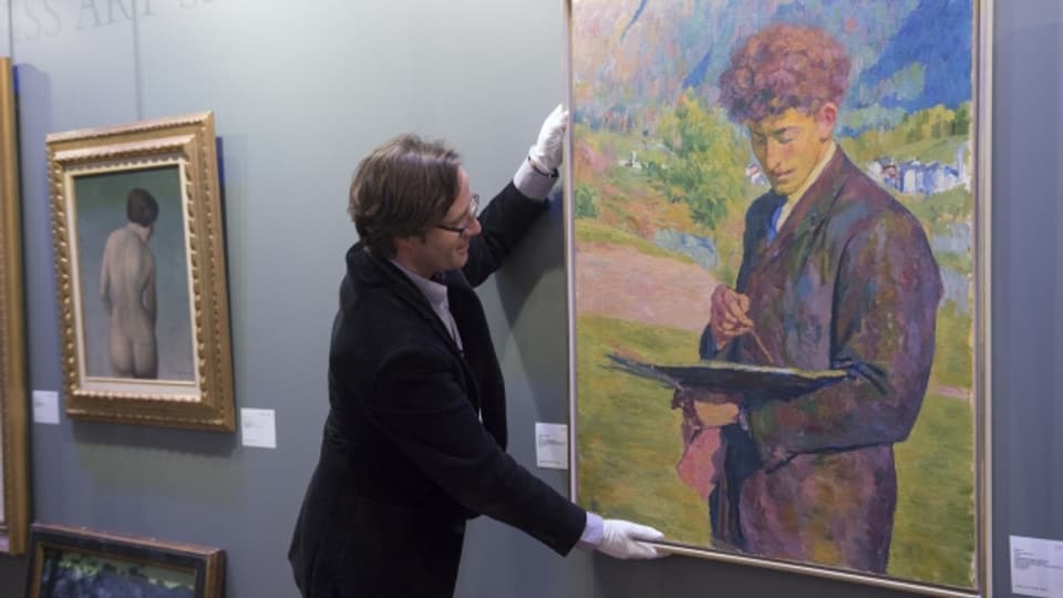 Alberto Giacometti, gemalt von seinem Vater Giovanni