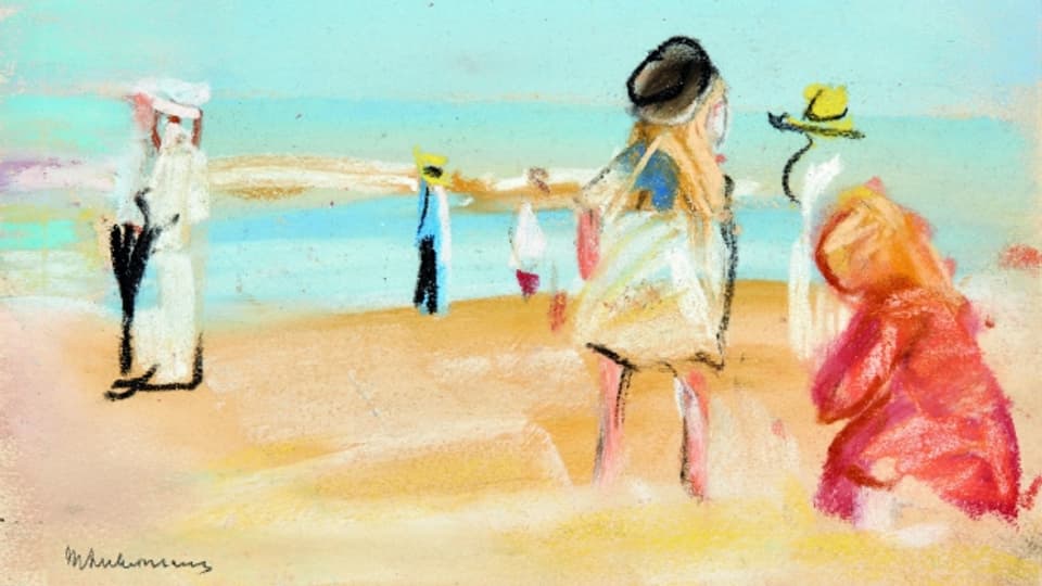 Figuren am Strand von Max Liebermann aus Gurlitts Sammlung