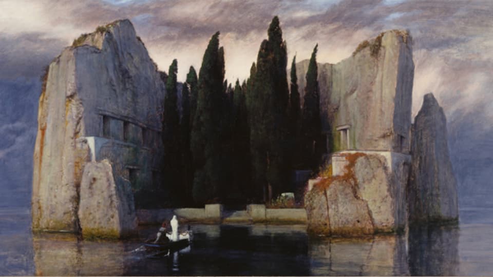 Die fünfte Version des Gemäldes «Die Toteninsel» von Arnold Böcklin, Öl auf Holz, 1886