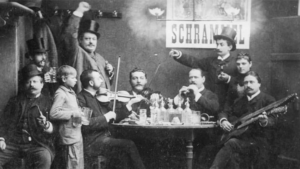 Johann Schrammels Schrammel-Quartett um 1879.