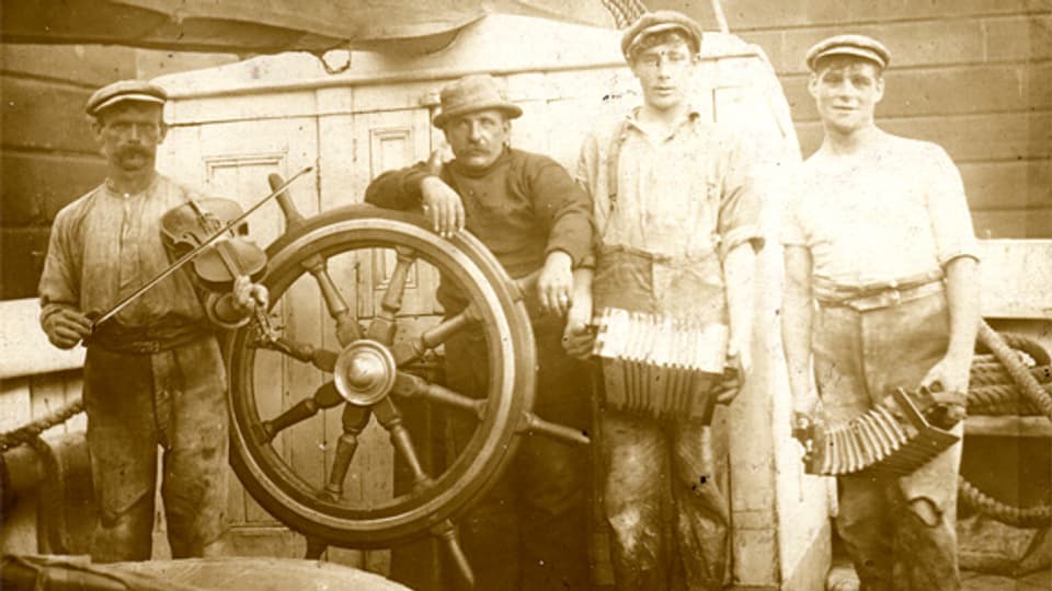 Englische Seeleute, ca. 1910.