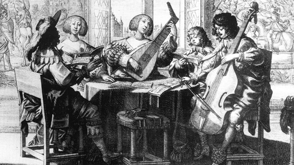 Alte Musik erlebt derzeit einen Boom. Darstellung von Musikern um 1635.