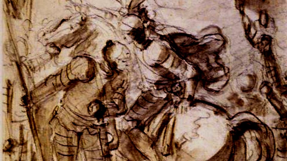 Illustration aus Ariostos «Orlando Furioso», Brooklyn Museum.