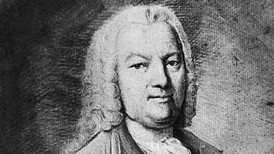 Grosser Geiger des 18 Jh. Johann Georg Pisendel, Porträt aus der Sammlung von Carl P. E. Bach.