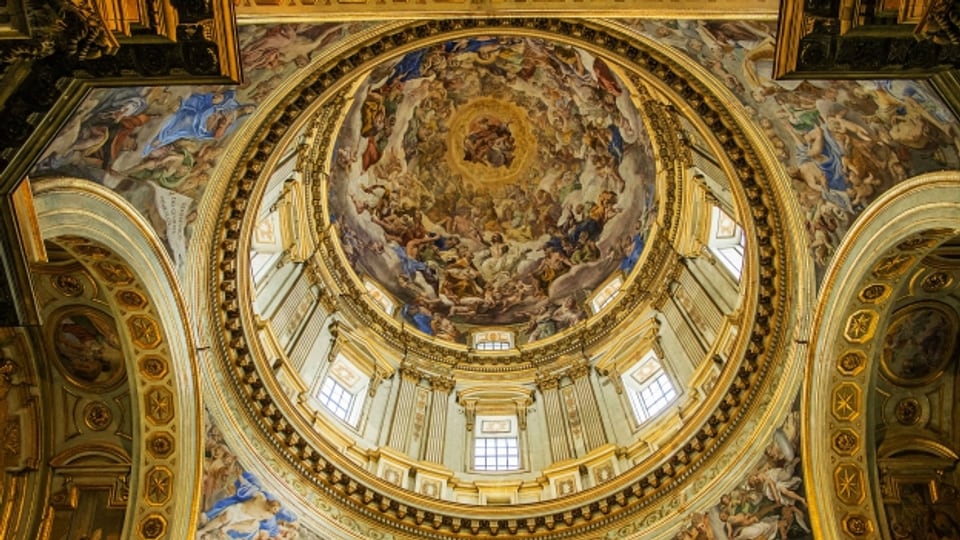 Deckgemälde des Duomo San Gennaro in Neapel aus dem 17. Jahrhundert.